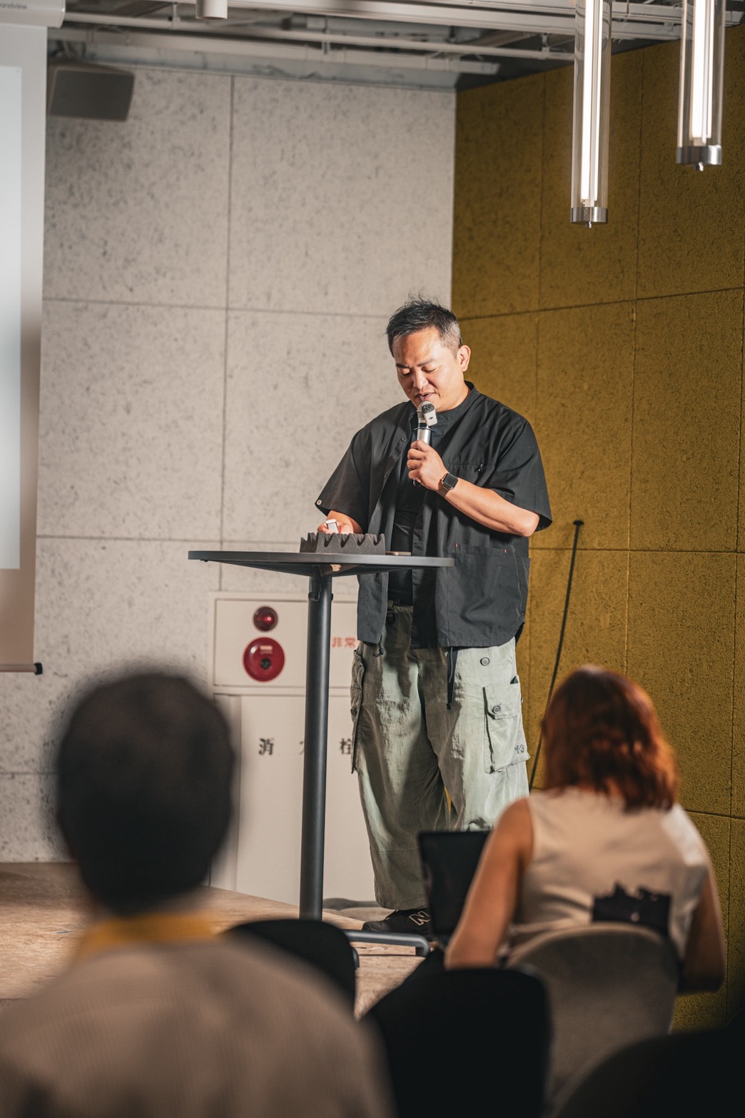 Wenteng Chang presenting Baoqi Smart’s vision for unmanned vehicle teams｜張文騰分享異質無人載具協同理念